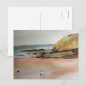 Bude, Cornwall, Strand, Suffolk, Kust Kunst Briefkaart (Voorkant / Achterkant)