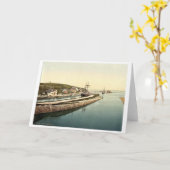 Bude, de sluis, Cornwall, Engeland vintage Photoch Kaart (Gele Bloem)