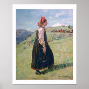 Budeia Norway Folk Costume Poster