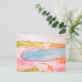 Budelli Pink Island Beach Briefkaart (Staand voorkant)