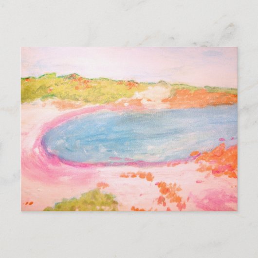 Budelli Pink Island Beach Briefkaart (Voorkant)