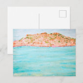 Budelli Turquoise Zee Briefkaart (Voorkant / Achterkant)