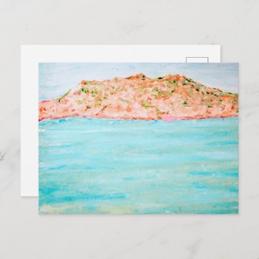 Budelli Turquoise Zee Briefkaart (Voorkant / Achterkant)