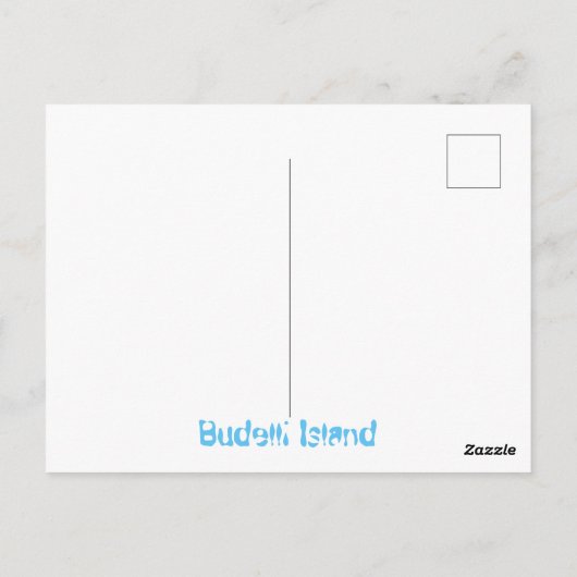Budelli Turquoise Zee Briefkaart (Achterkant)