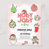 BUDET Feestelijke Retro Holly Jolly Kerstfeest (Voorkant)