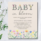 Budge Baby in Bloom Bloemen Baby shower Uitnodigen