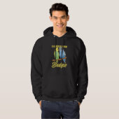 Budgerigar Bird Owner Parakeet  Rather Be With Bud Hoodie (Voorkant volledig)