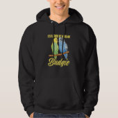 Budgerigar Bird Owner Parakeet  Rather Be With Bud Hoodie (Voorkant)