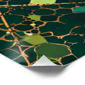 Budgerigar in Aboriginal Dot Art Style Perfect Poster (Hoek)