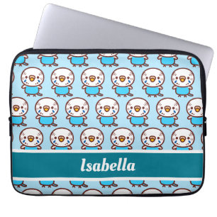 Budgerigar / Normaal hemelsblauw vrouw Laptop Sleeve
