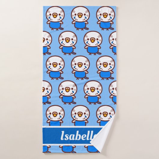 Budgerigar / Normaal kobalt vrouw Badhanddoek (Badhanddoek)