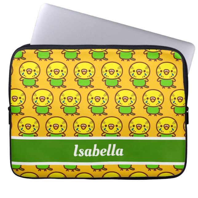 Budgerigar / normaal vrouw laptop sleeve (Voorkant)