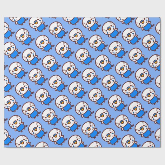 Budgerigar / Normal cobalt male Cadeaupapier (Vlak)