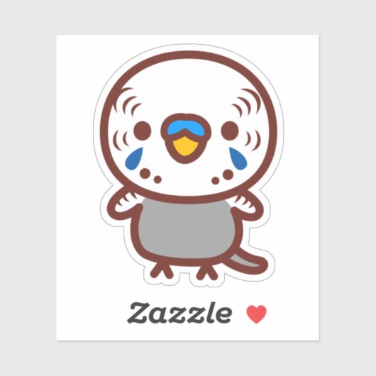Budgerigar / Normal grey male Sticker (Vel)