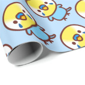 Budgerigar / Pastel rainbow male Cadeaupapier (Rol Hoek)