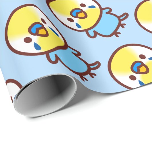 Budgerigar / Pastel rainbow male Cadeaupapier (Rol Hoek)