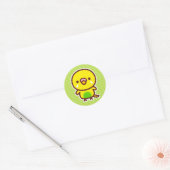 Budgerigar / Recessive pied budgie Ronde Sticker (Envelop)