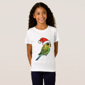 Budgerigar Santa Claus T-shirt (Voorkant volledig)