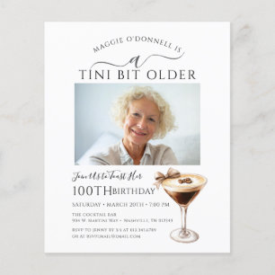 BUDGET 100e verjaardag Foto Martini Uitnodiging