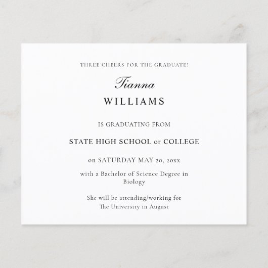 Budget 10 Multi Photo Afstuderen Flyer (Achterkant)