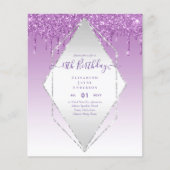 BUDGET 18e Verjaardag Druppelende Glitter Glamour  (Voorkant)