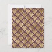 Budget 1920s  Deco Bourgondië Gold Wedding (Achterkant)