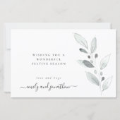 Budget 1e gehuwde kerstfoto's Foliage Holiday (Achterkant)