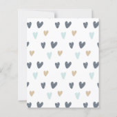 Budget 1e verjaardag Blauw Boho Regenboog (Achterkant)