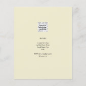 BUDGET 1e verjaardag FOTO Uitnodiging of BEDANKT (Achterkant)