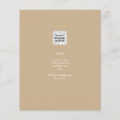 BUDGET 1e verjaardag FOTO Uitnodiging of BEDANKT (Achterkant)