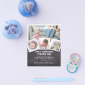 BUDGET 1e verjaardag FOTO uitnodiging of BEDANKT Flyer (Enkel)