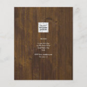 BUDGET 1e verjaardag FOTO uitnodiging of BEDANKT Flyer (Achterkant)