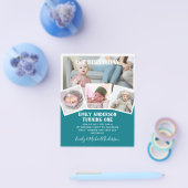 BUDGET 1e verjaardag FOTO Uitnodiging of BEDANKT Flyer (Enkel)