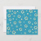 Budget 1st Hanukkah Foto Gold Star van David Kaart (Achterkant)