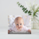 Budget 1st Hanukkah Foto Gold Star van David Kaart (Staand voorkant)