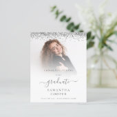 Budget 2022 Afstudeerder Foto Silver Glitter Aanko (Staand voorkant)