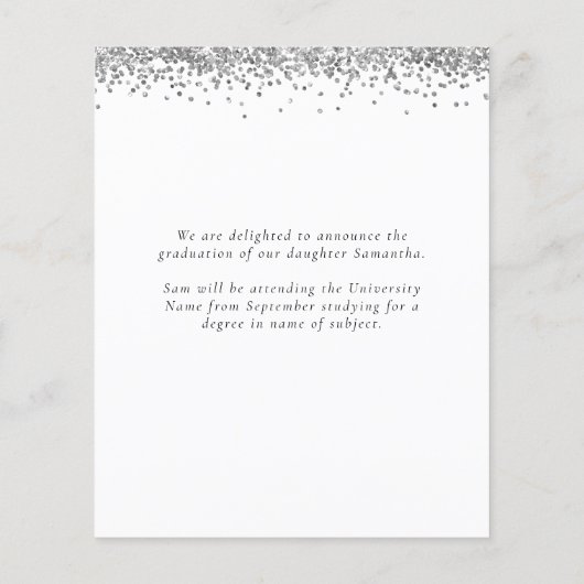 Budget 2022 Afstudeerder Foto Silver Glitter Aanko (Achterkant)