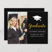 Budget 2022 Black Gold Photo Afstuderen (Voorkant / Achterkant)