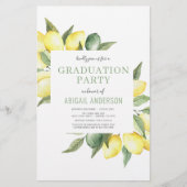 Budget 2022 Foto Lemon Afstudeerder Party Invitati (Voorkant)