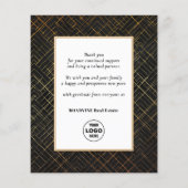 Budget 2023 Agenda Business Gold Black - Kaart (Achterkant)