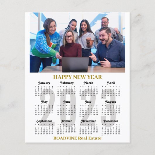 Budget 2023 Agenda Business Gold Black - Kaart (Voorkant)