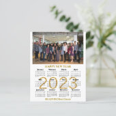 Budget 2023 Agenda Business Modern Gold Kaart (Staand voorkant)