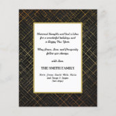 Budget 2023 Agenda Foto Modern Gold Script Kaart (Achterkant)