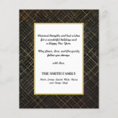 Budget 2023 Agenda Modern Gold Script-fotokaart Flyer (Achterkant)