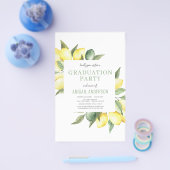 Budget 2023 Foto Lemon Afstudeerder Party Invitati Flyer (Enkel)