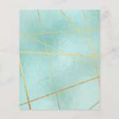 Budget 2023 Mint Green Family Photo Calendar Kaart (Achterkant)