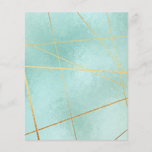 Budget 2023 Mint Green Family Photo Calendar Kaart (Achterkant)