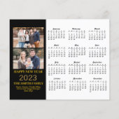 Budget 2023 Moderne Gold Script Photo Calendar Kaa (Voorkant)