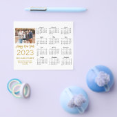 Budget 2023 Moderne Gold Script Photo Calendar Kaa Flyer (Enkel)