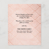 Budget 2023 Roos Gold Calendar Modern Photo Card Flyer (Achterkant)